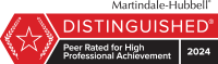 Martindale Divorce Attorneys Award Peer Rated High Achievement